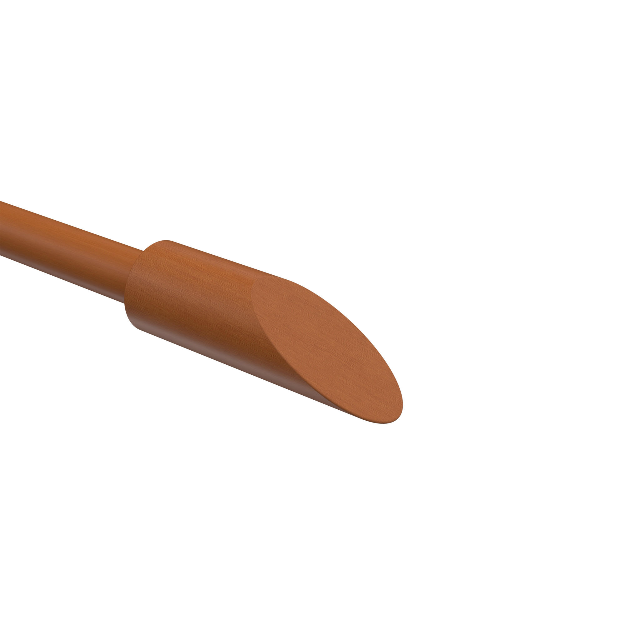 ENDSTÜCKE FÜR GARDINENSTANGEN 16 mm Ø, Franca Kirschbaum, Packung 2 Stück - Kirschbaumfarben, Holz (7.8/2.6/2.6cm) - INTERDECO