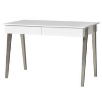 SCHREIBTISCH - Weiß - Weiß/Nickelfarben, Holzwerkstoff/Metall (60/120/76cm) - home24