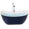 BADEWANNE FREISTEHEND 77x170x72 cm blau Antigua - Blau, Kunststoff (77/72/170cm) - Beliani
