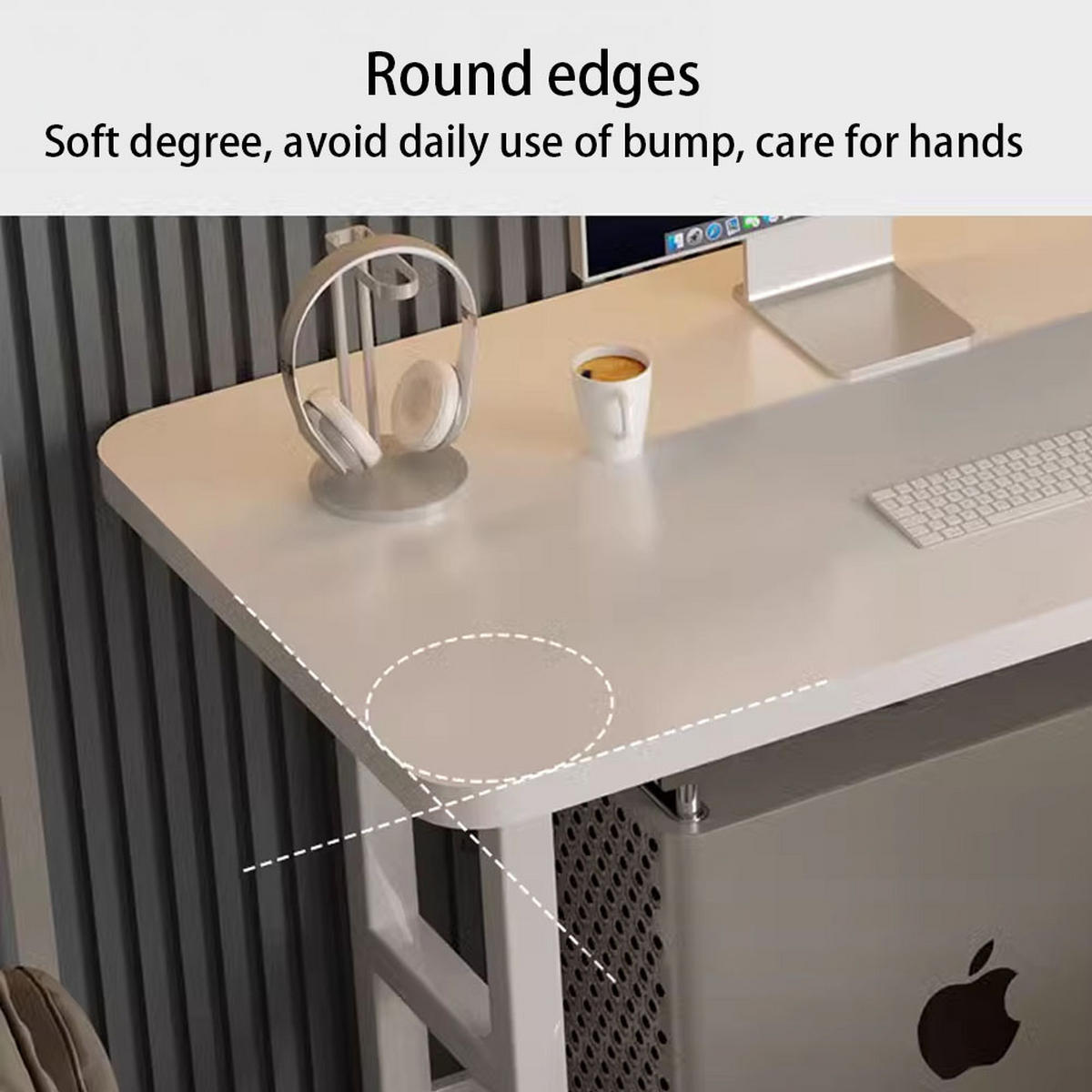 LAPTOPTISCH mit Rollen Ablageflächen und feststellbaren Höheverstellbar aus MDF in Weiß - Weiß, Metall (60/37/90cm) - Livingandhome