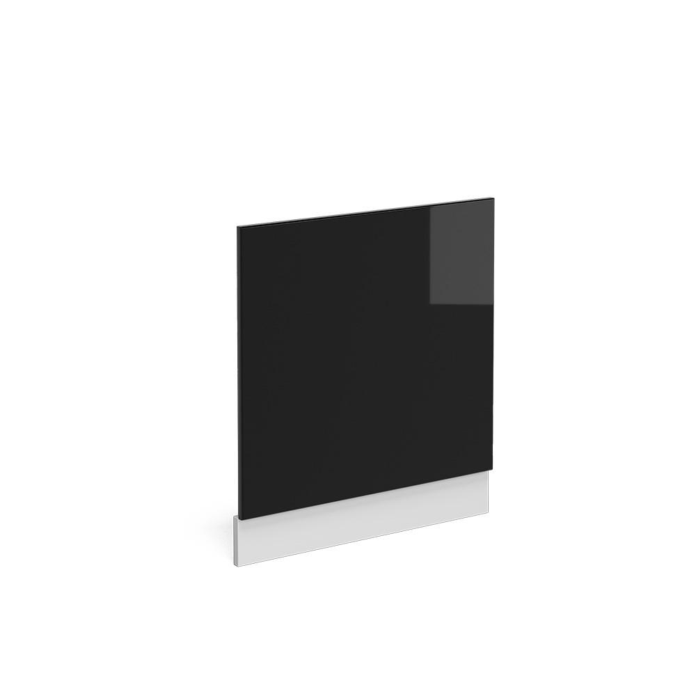 FRONTBLENDE R-Line Schwarz Hochglanz 60 cm ohne AP - Schwarz Hochglanz/Schwarz, Holzwerkstoff (60/57.2/1.6cm) - Vicco