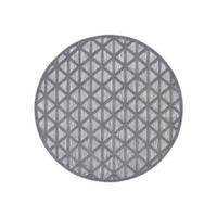 OUTDOOR-TEPPICH Santorini 446 Anthrazit 200 cm Rund - Anthrazit, Textil (200/200cm) - carpet city