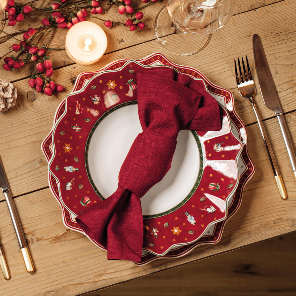 SPEISETELLER Toy's Delight rot ø 28,4 cm 6er Set - Rot, Keramik (28.4cm) - Villeroy & Boch