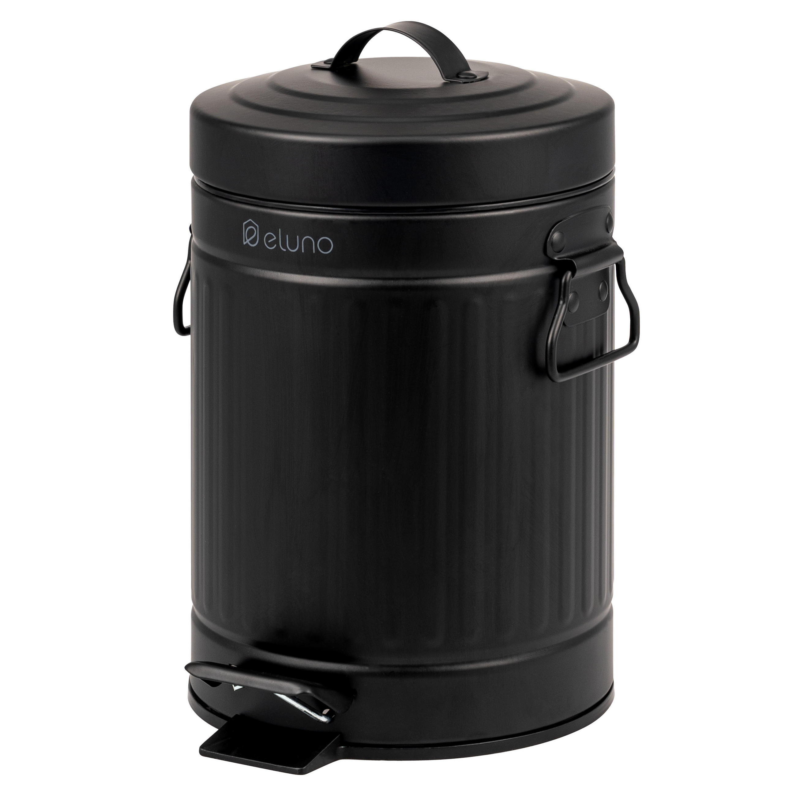 KOSMETIKEIMER 3 Liter, schwarz, Metall - Schwarz, Metall (17/27/20.5cm) - eluno