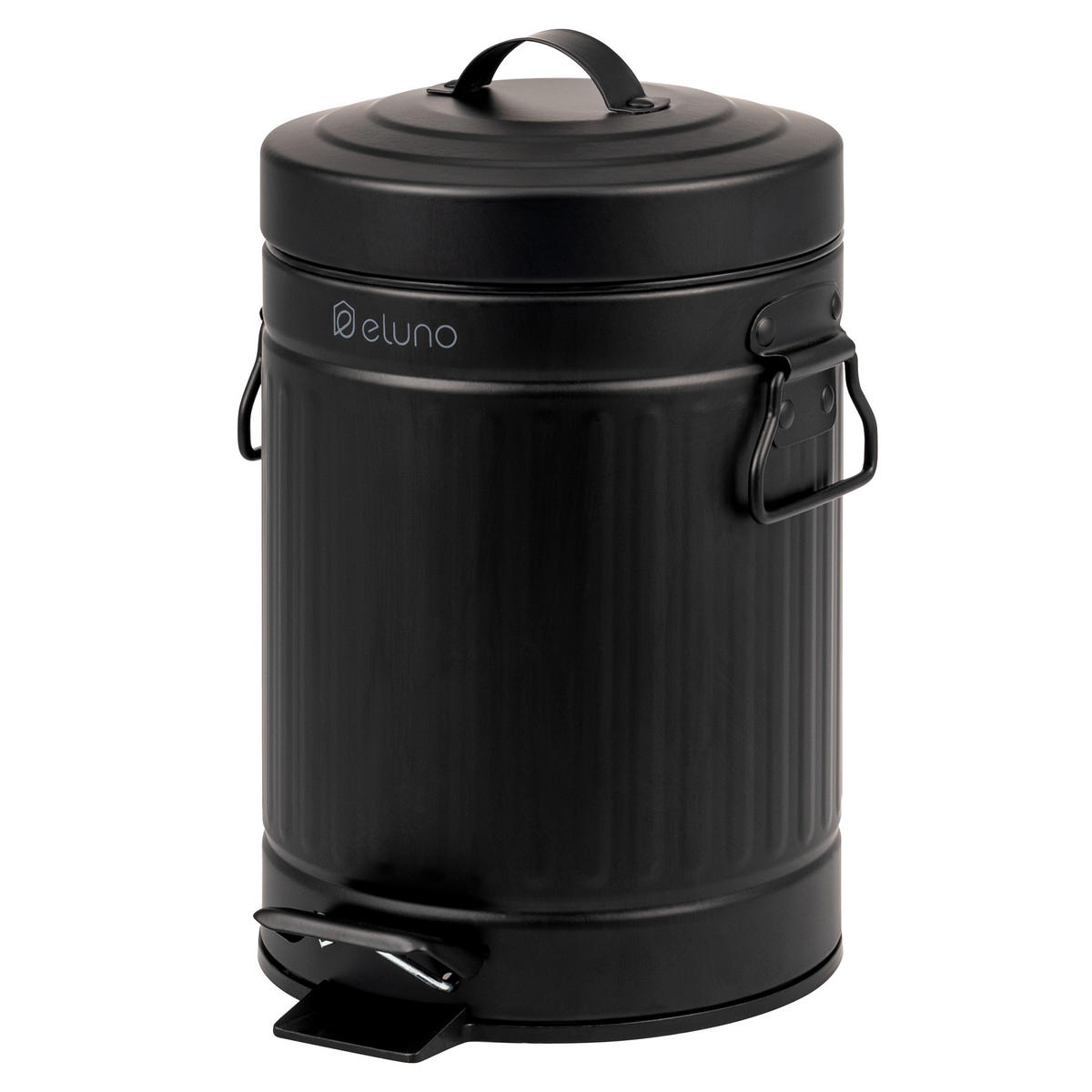 KOSMETIKEIMER 3 Liter, schwarz, Metall - Schwarz, Metall (17/27/20.5cm) - eluno