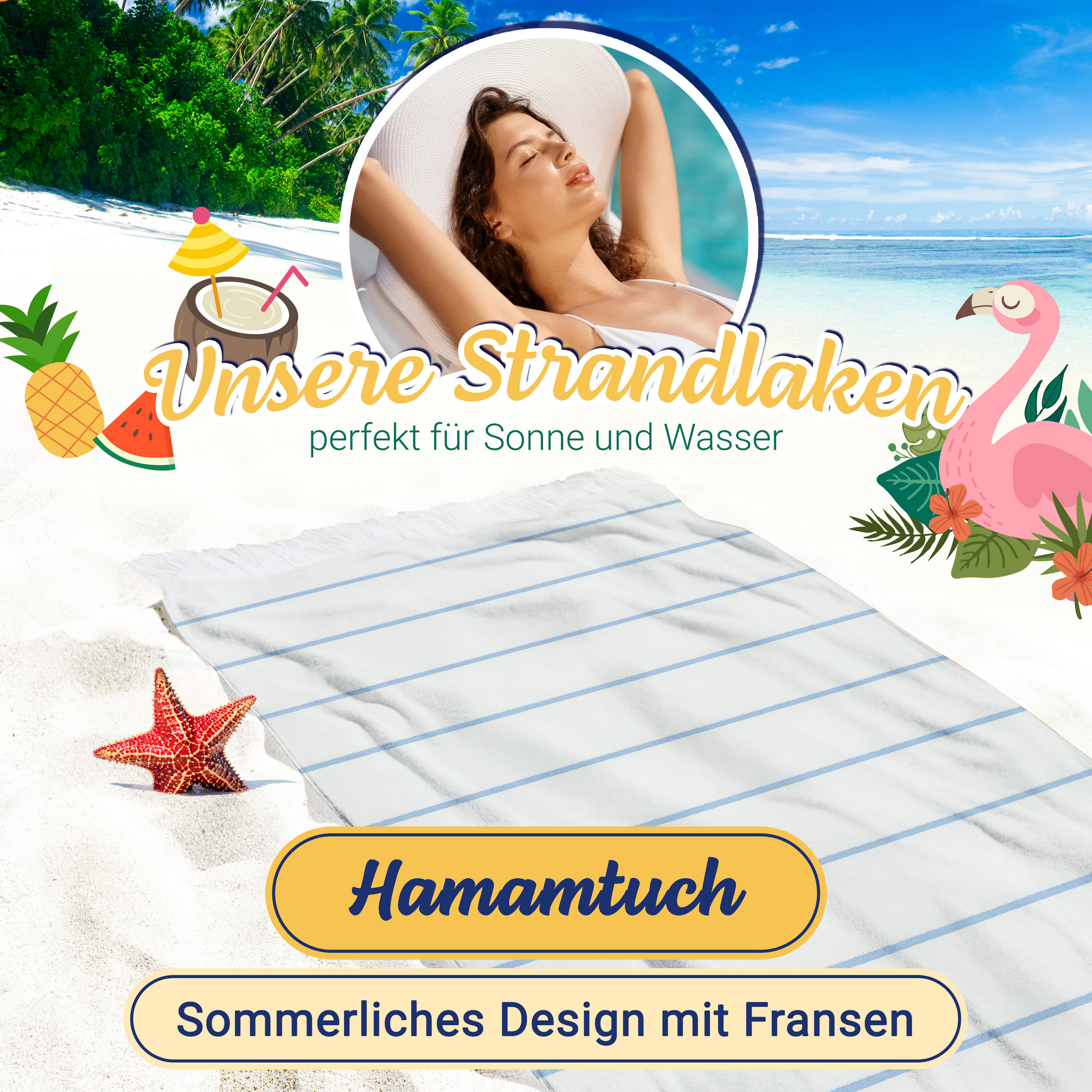 STRANDTUCH, 90x160 cm, 100% Baumwolle, Weiß - Weiß, Textil (90/160cm) - Zollner