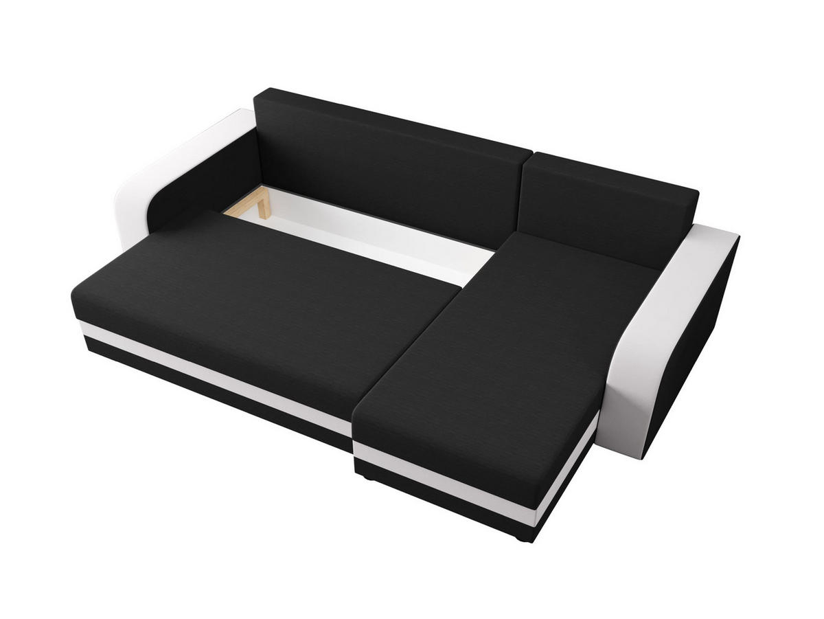 ECKSOFA HEWLET L BIS Rainbow 27+31 Rechts mit Schlaffunktion - Weiß, Textil (240/140cm) - Bedante
