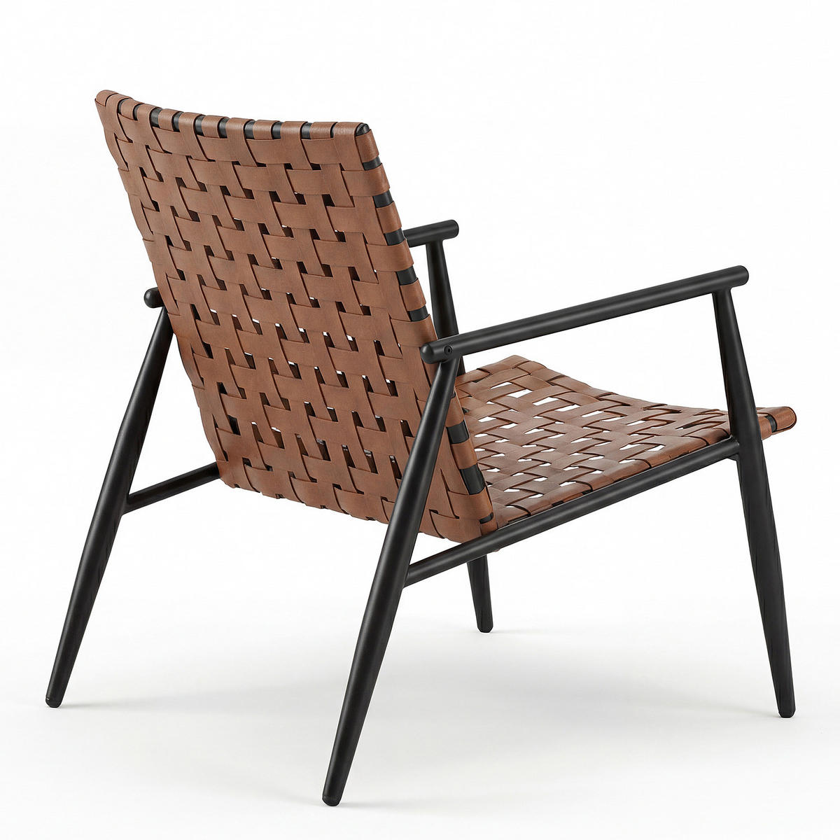 BALKONSET - 3-teilig - Stahl / Polyrattan - Braun - Braun, Glas/Kunststoff - home24