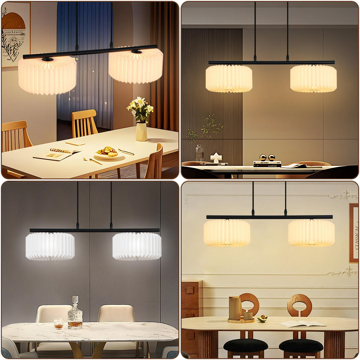 HÄNGELEUCHTE Brenn 24/144/68 cm - Weiß, Papier (68/24/144cm) - ZMH