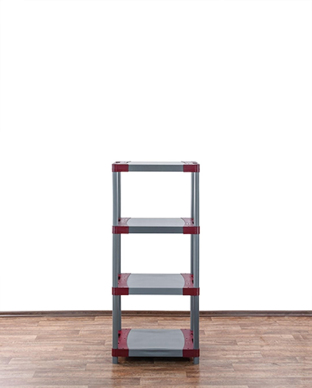 KUNSTSTOFFREGAL GREY BEAR Low 138x70x46cm Fachlast 120kg Grau-Rot - Rot, Kunststoff (70/138/46cm) - PROREGAL