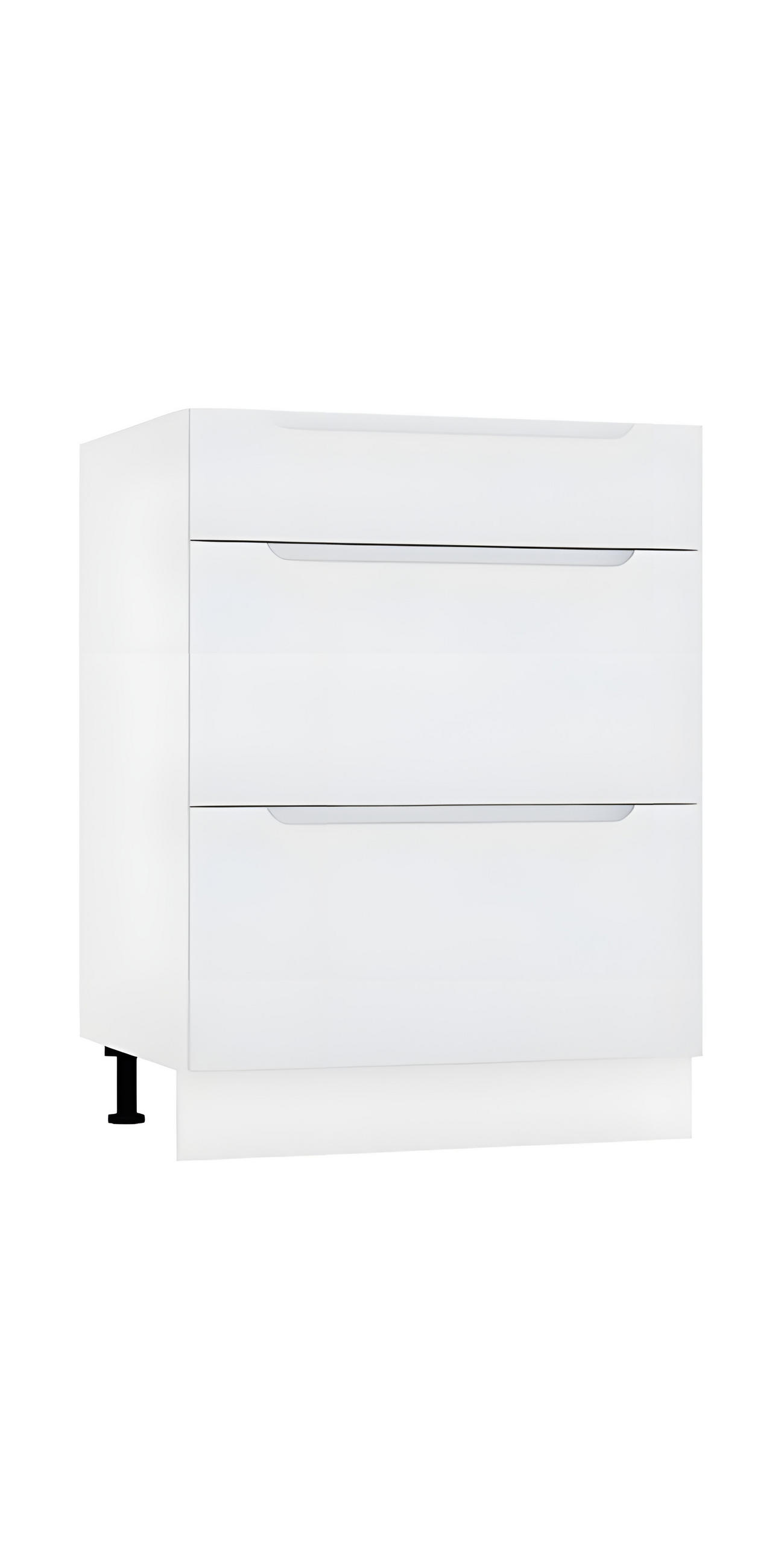 UNTERSCHRANK D60S3 - Zivora - 3 Schubladen für effiziente Organisation - Hellgrau, Holz (60/82/52.4cm) - ROYAL24_MARKT
