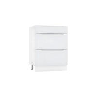 UNTERSCHRANK D60S3 - Zivora - 3 Schubladen für effiziente Organisation - Hellgrau, Holz (60/82/52.4cm) - ROYAL24_MARKT