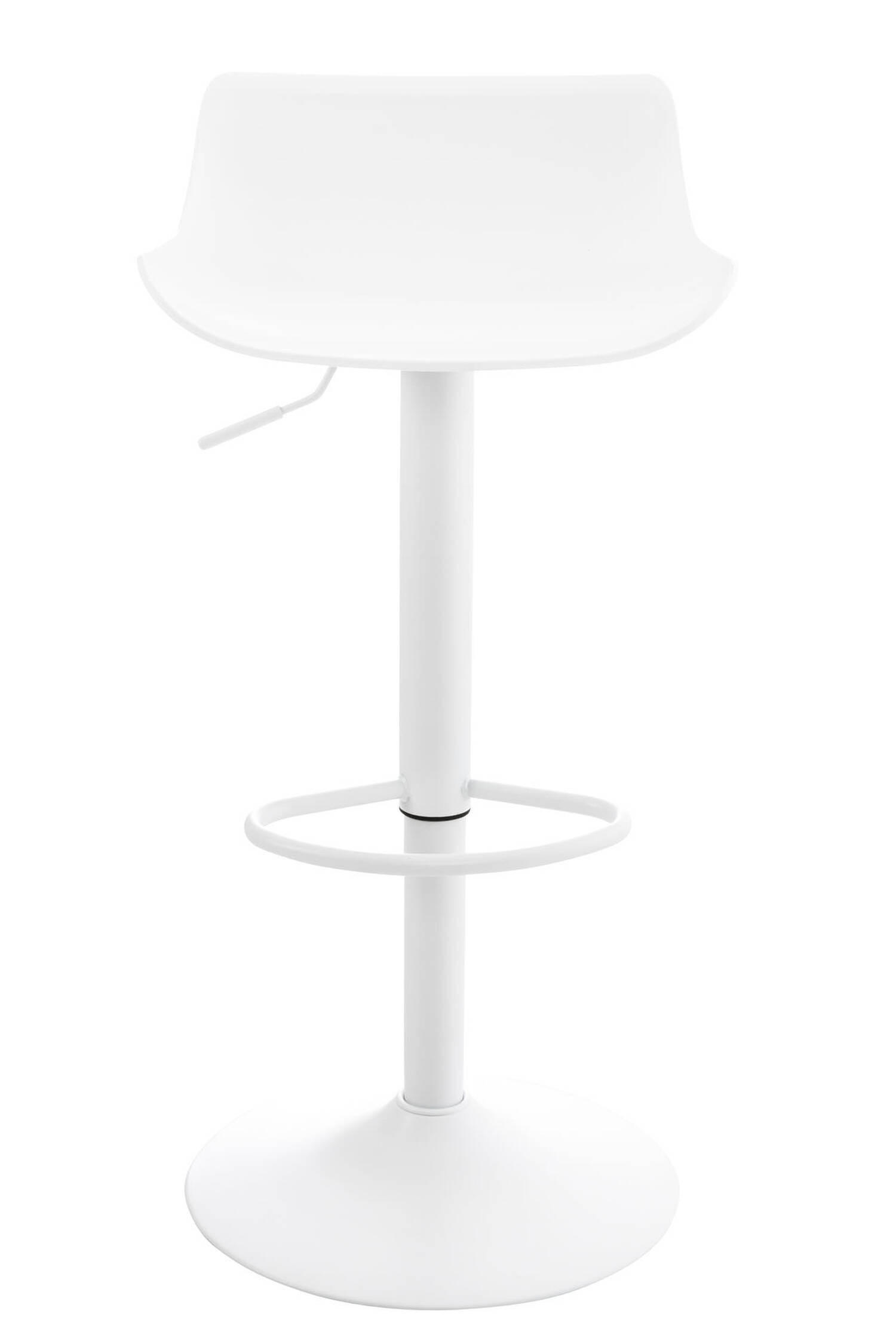 BARHOCKER Averna, Gestell Metall, Kunststoff Weiß - Weiß, Kunststoff/Textil (43/96/44cm) - TPFLiving