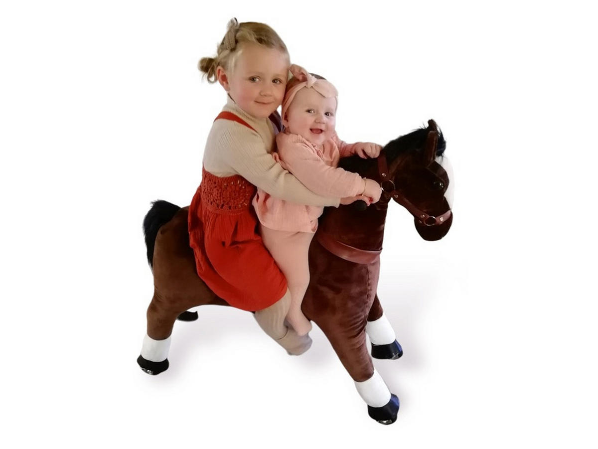 REITPFERD Nella dunkelbraun Größe M - Dunkelbraun, Kunststoff (85/33/105cm) - TPFLiving