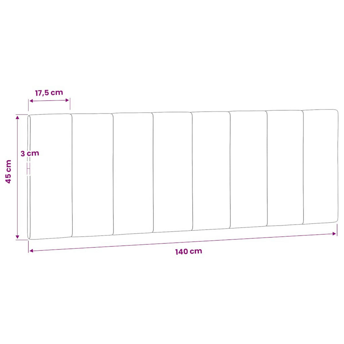 KOPFTEIL-KISSEN Dunkelgrau 140 Cm Samt - Dunkelgrau, Naturmaterialen - vidaXL
