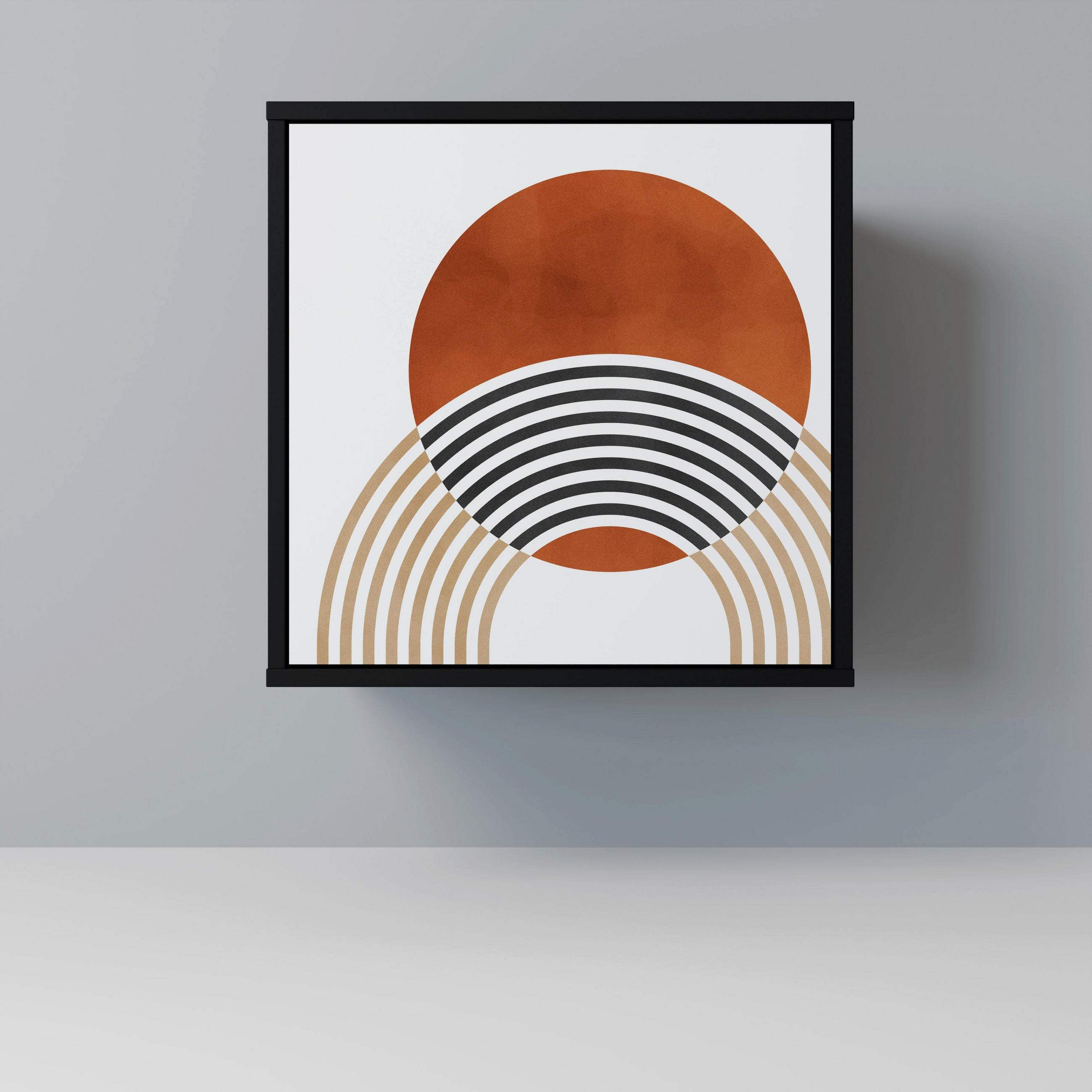 SpaceRebels Sideboard Schwarz 57.5x57.5x42 cm