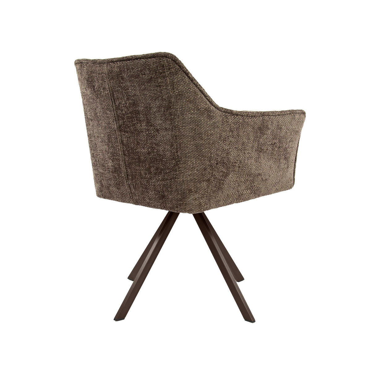 ESSZIMMERSTÜHLE Raster Taupe 60/63/81 cm - 2er-Set - Taupe, Textil (63/81/60cm) - Hoyz Collection