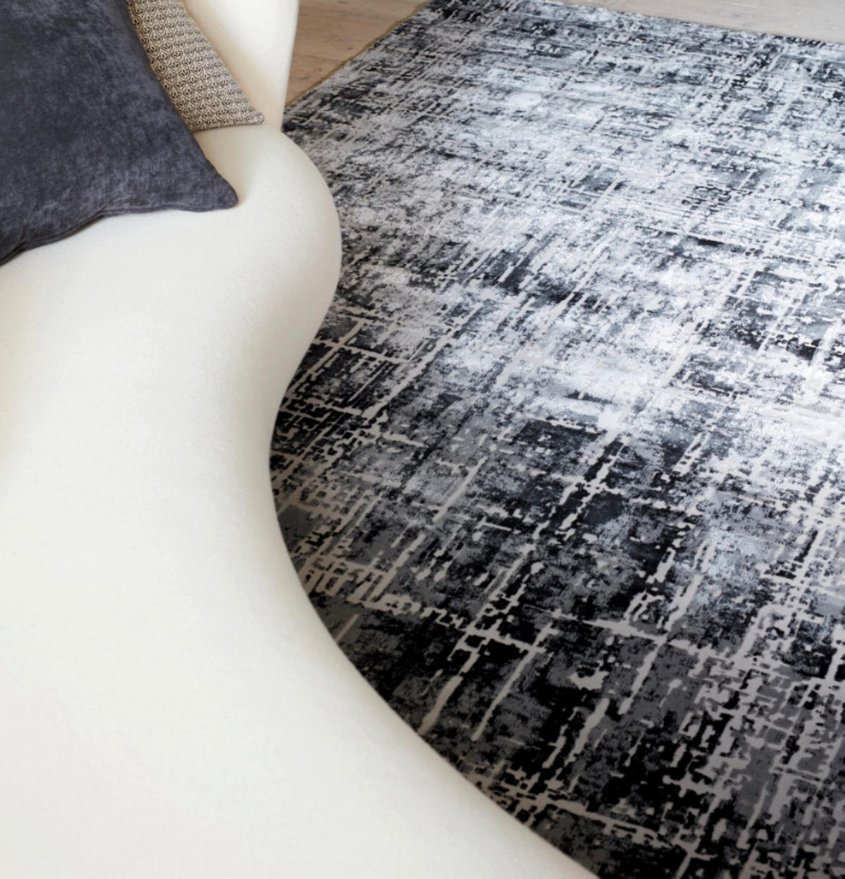WOHNZIMMERTEPPICH modern schwarz 160x230 cm ZUKA SYNO - Schwarz, Textil (160/230cm) - Novatrend