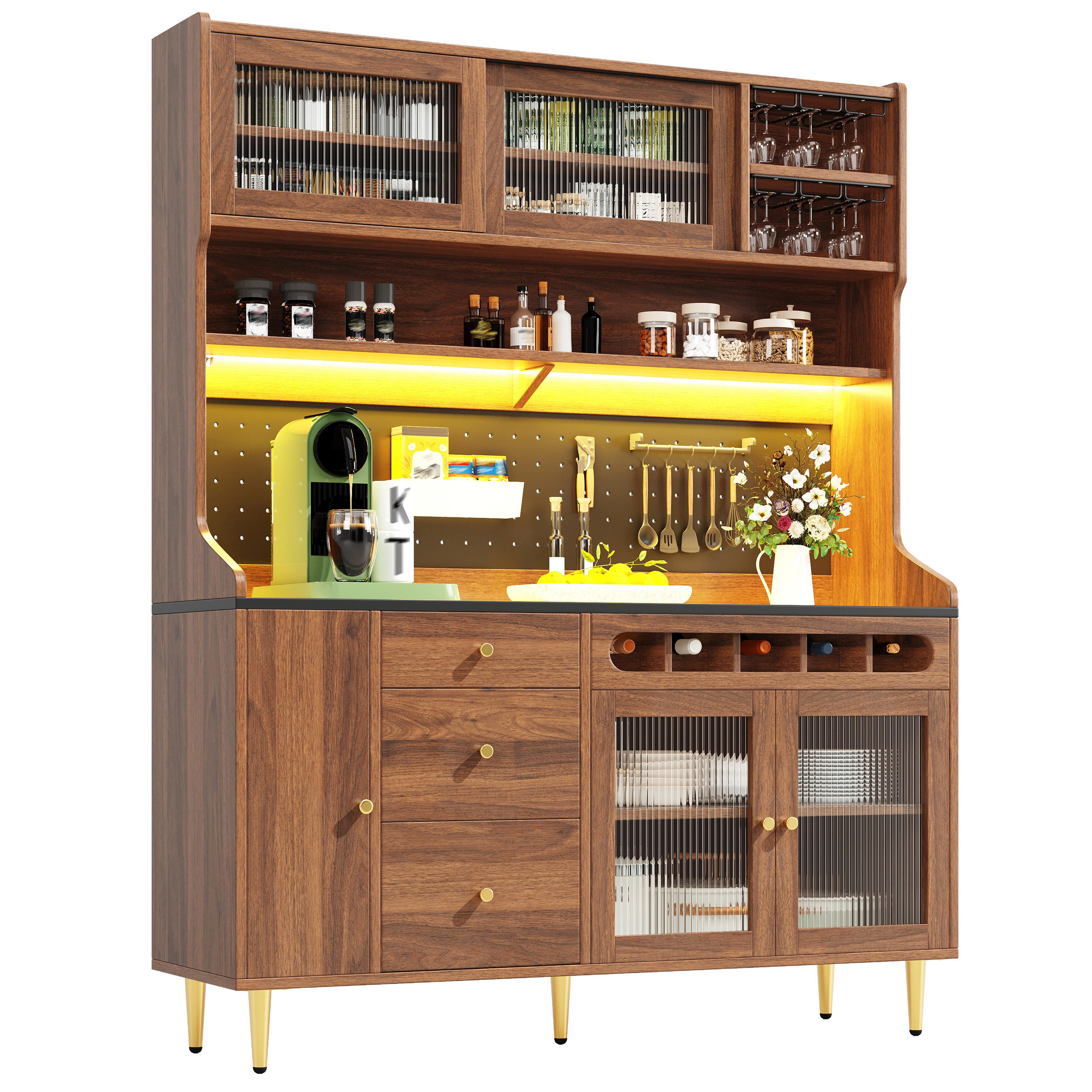 ComfortXL Buffet Walnuss 145x171x39 cm
