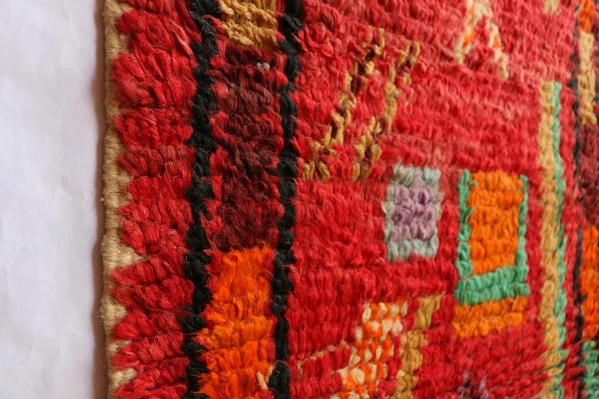 BERBERTEPPICH aus reiner Wolle 67x 344 cm - Rot, Naturmaterialien (67/344cm) - AFK Living