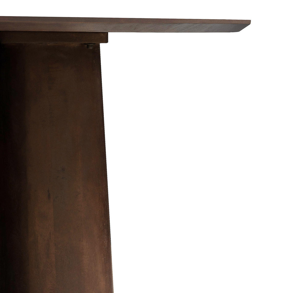 MASSIVER ESSTISCH - Mango massiv - Dunkelbraun/Braun, Holz (120/120/76cm) - home24