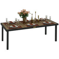 GARTENTISCH,BRAUN,1 Stück - Braun, Naturmaterialien (190/90/74cm) - GiPP