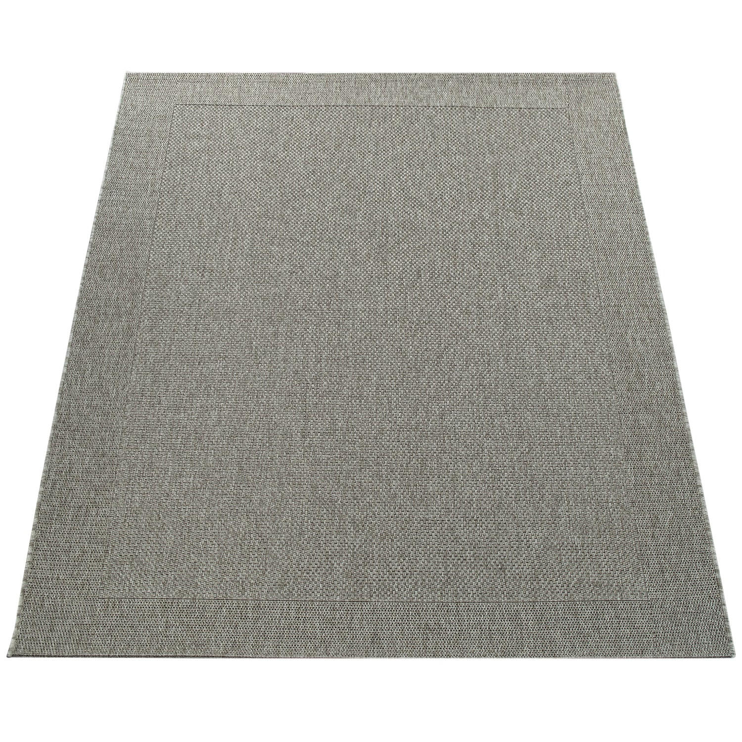 FLACHWEBTEPPICH, mit Bordüre, Grau, 120 x 170 cm - Grau, Textil (170/120cm) - KADIMA DESIGN