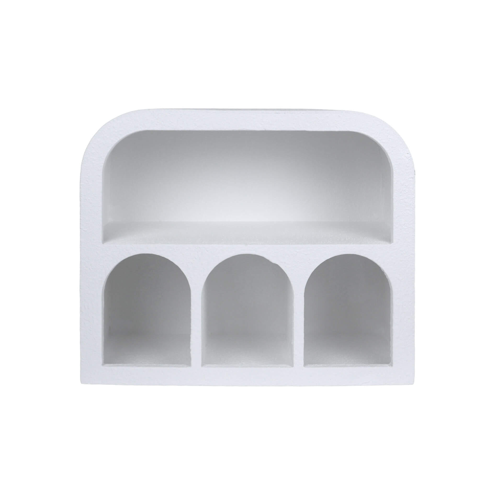 WANDREGAL Aurelia 35.5/14/30.5 cm - Weiß, Holzwerkstoff (35.5/30.5/14cm) - Mobili Rebecca