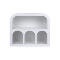 WANDREGAL Aurelia 35.5/14/30.5 cm - Weiß, Holzwerkstoff (35.5/30.5/14cm) - Mobili Rebecca