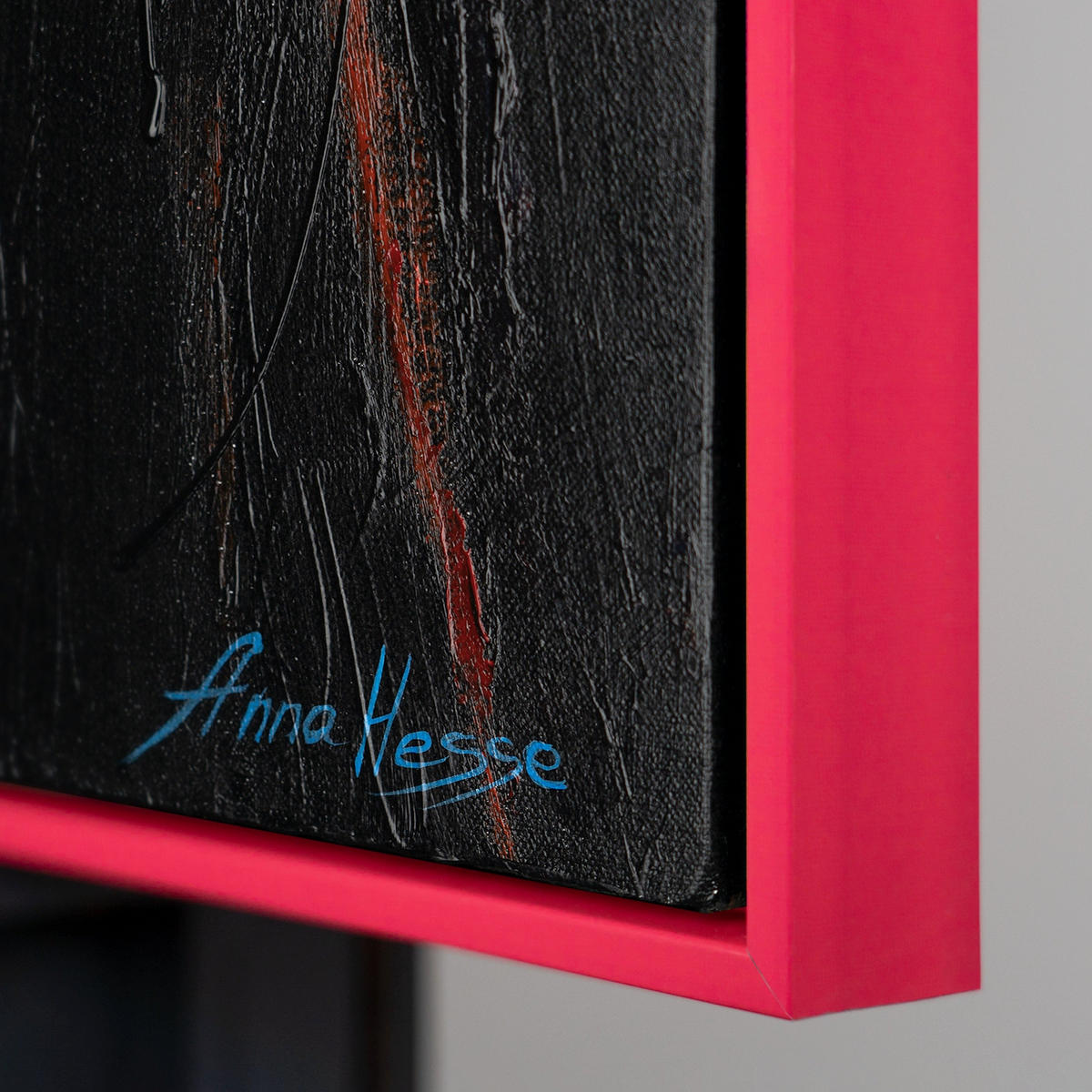 GEMÄLDE Symphonie der Farben Schattenfugenrahmen Pink 120x80 cm - Pink, Holz (120/80cm) - YS-art gallery