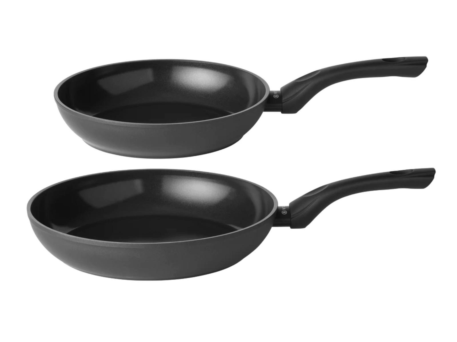 BRATPFANNEN-SET BratPFANNENSET Stonehenge 2-teilig - ø 24 und 28 cm - keramische Antihaftbeschichtung - Schwarz, Metall - Sola