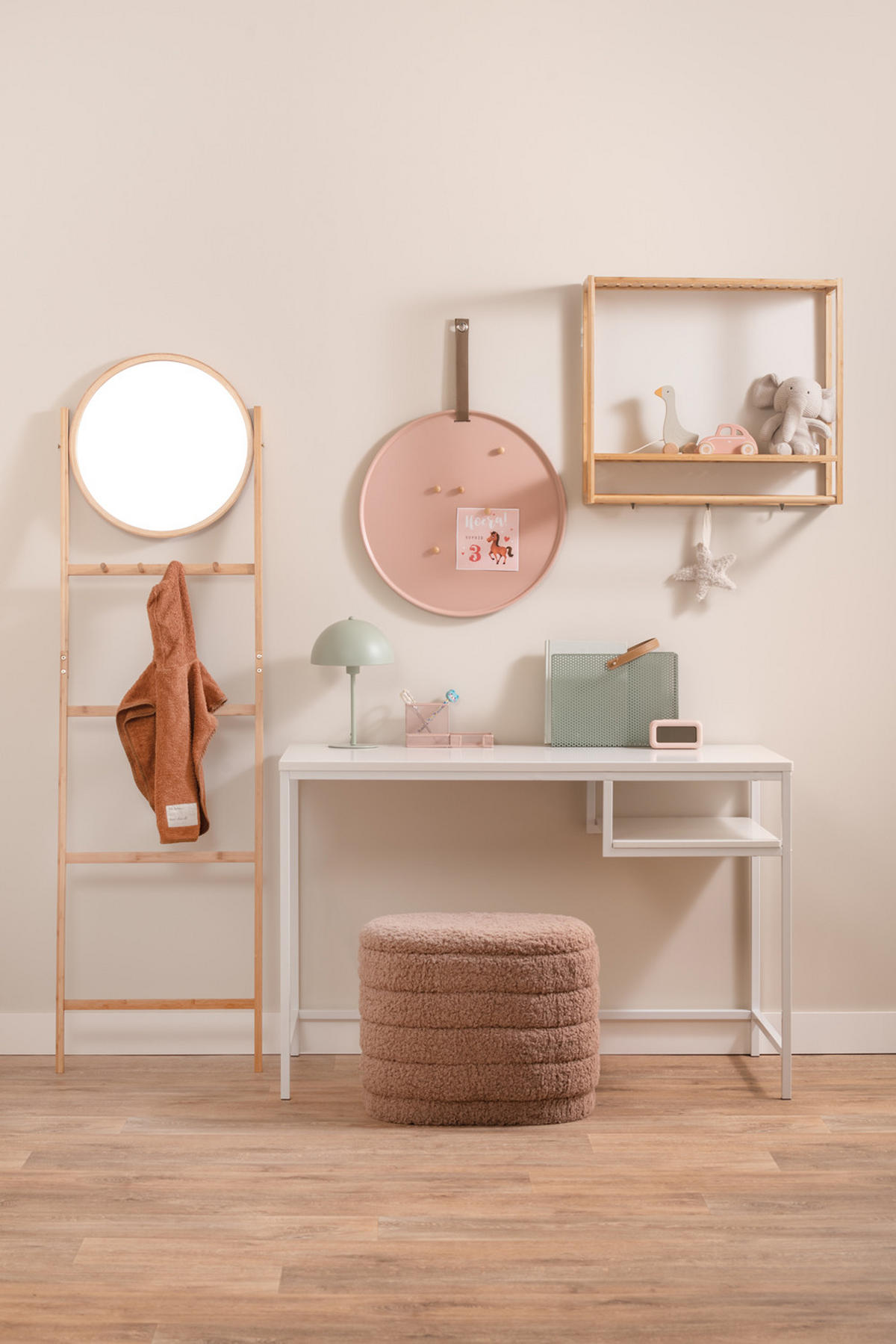 WANDGARDEROBE Sheer Braun 60.2/20/54 cm - Naturfarben, Holz (20/54/60cm) - Leitmotiv