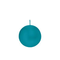 KUGELKERZEN Azurblau Ø 80 mm, 6 Stück - Hellblau, Paraffin (8/8/8cm) - Wiedemann Kerzen