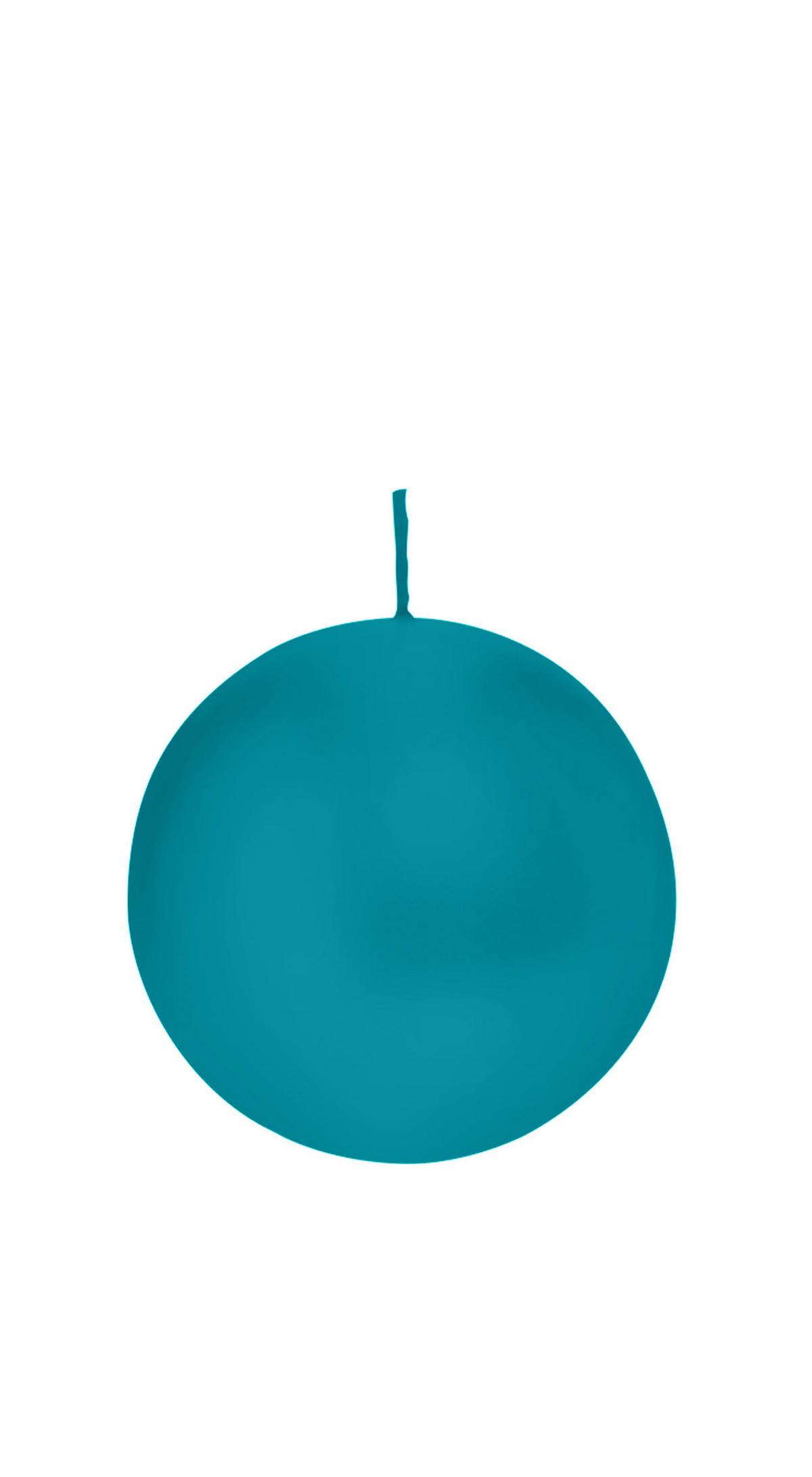 KUGELKERZEN Azurblau Ø 80 mm, 6 Stück - Hellblau, Paraffin (8/8/8cm) - Wiedemann Kerzen