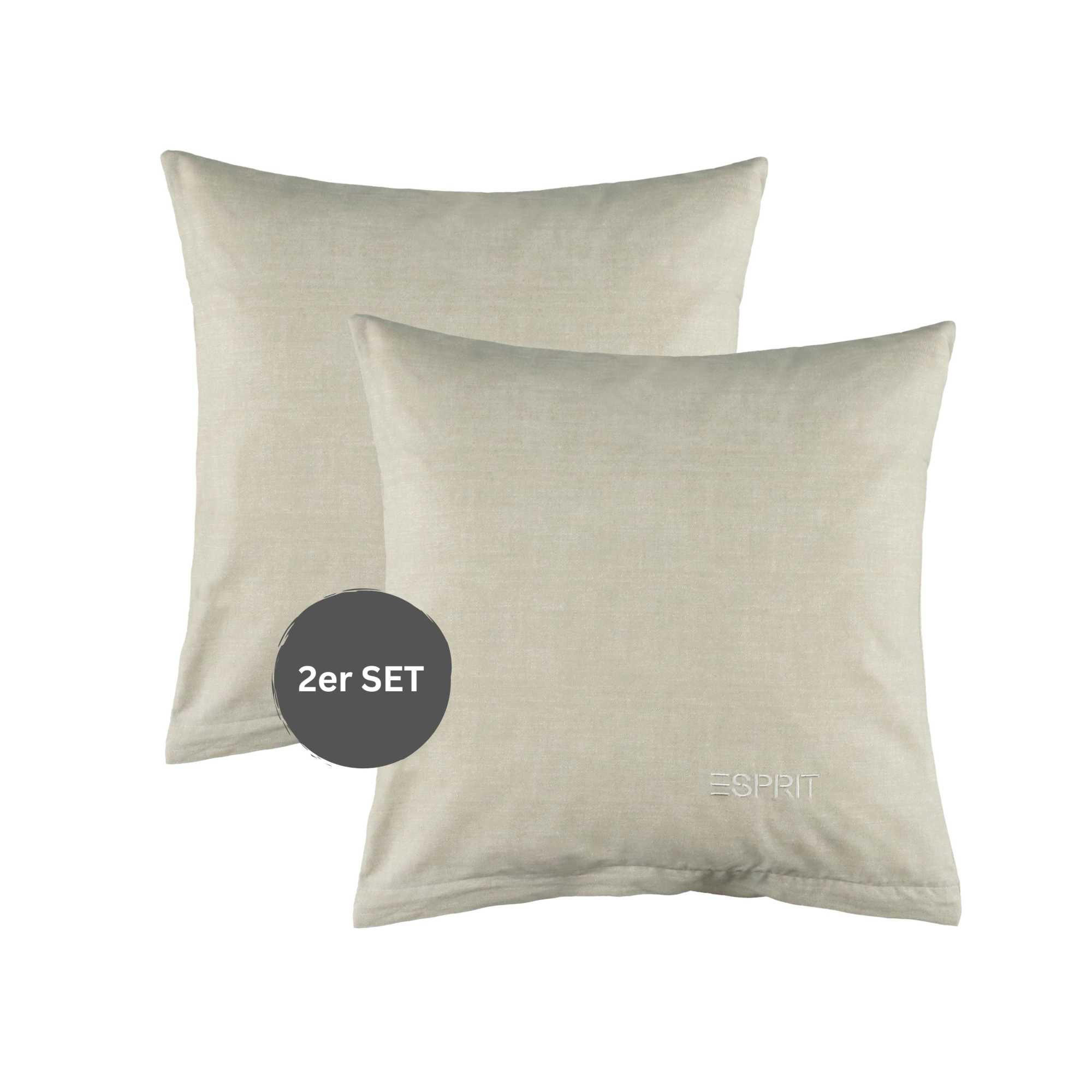 RENFORCÉ KISSENBEZÜGE HARP - Grau, Textil (40/40cm) - Esprit