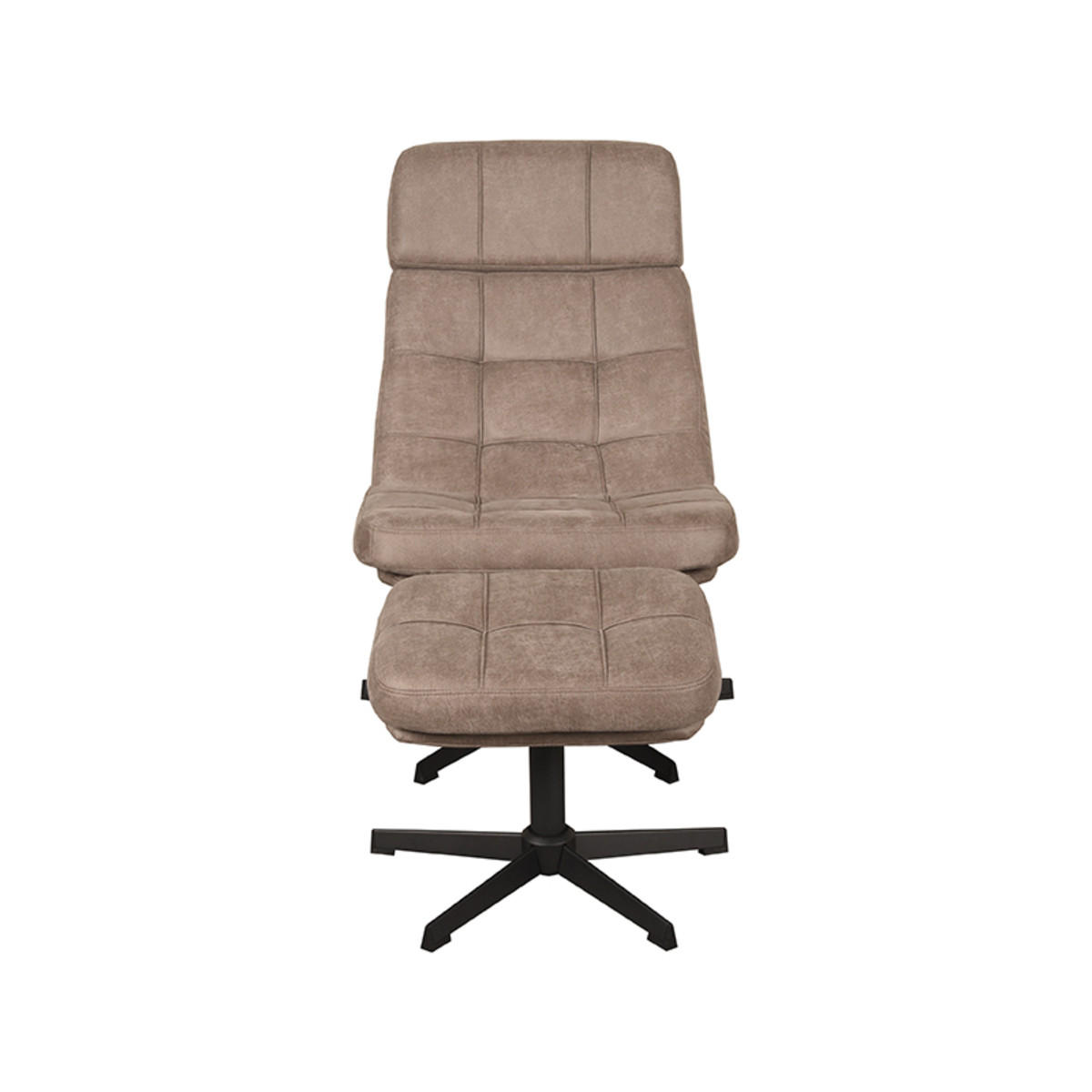 SESSEL Alvar Taupe 57/53/83 cm - Taupe, Textil (53/83/57cm) - LABEL51