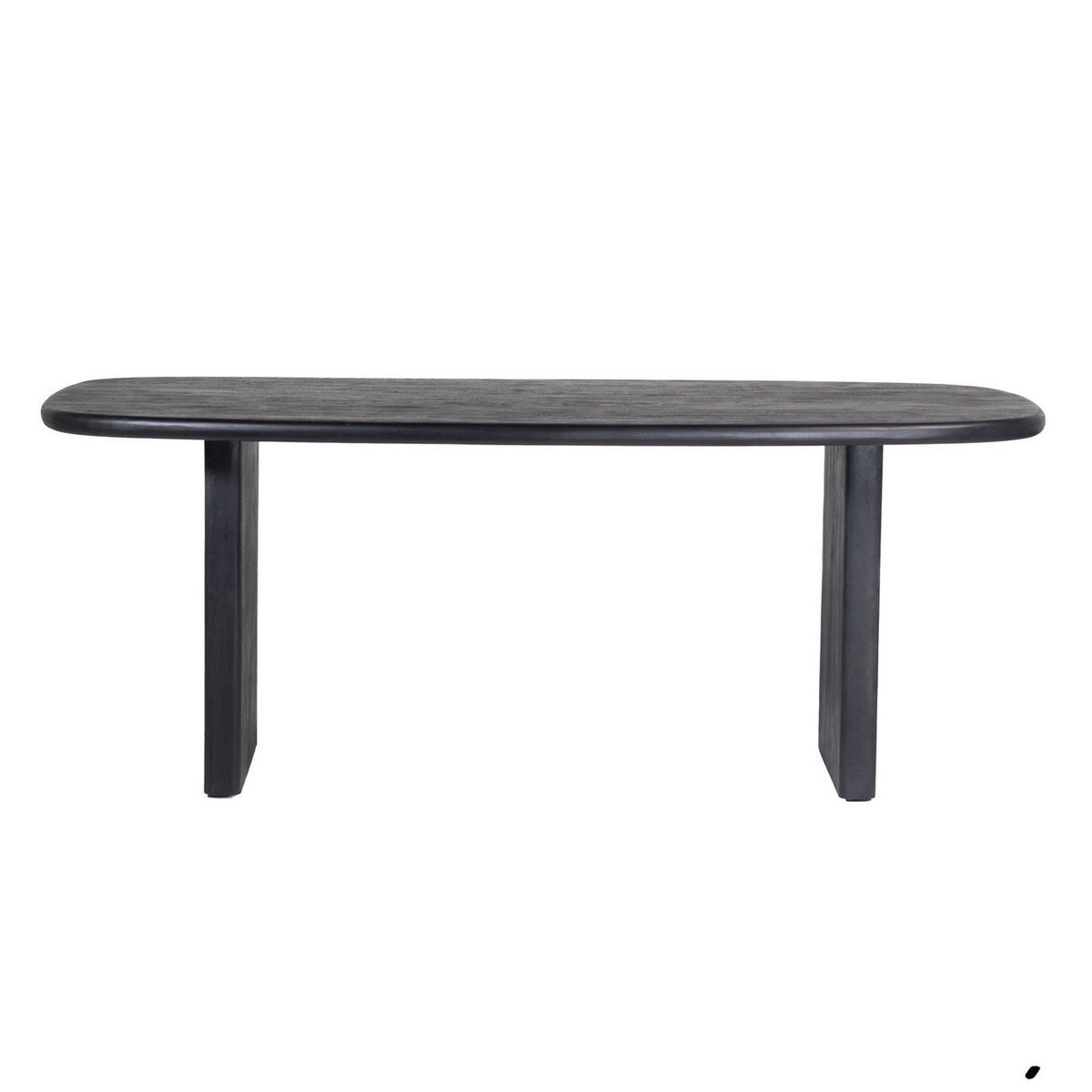 ESSTISCH oval aus Mangoholz 200cm, schwarz - Schwarz, Holz (200/100/77cm) - Giga Meubel