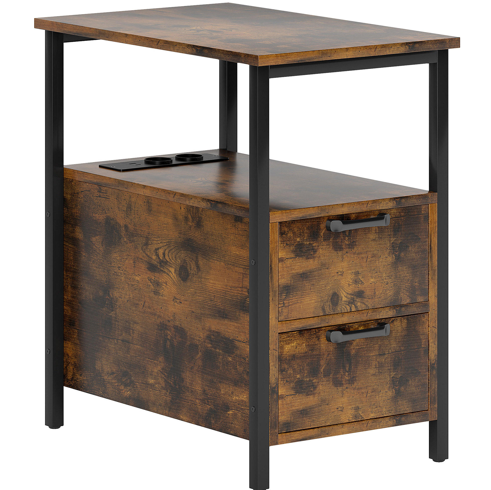 Ivmeu Beistelltisch Braun 35x58.5x55 cm