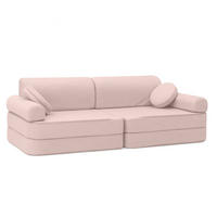 MODULSOFA FüR KINDER Premium Outzy, rosiges Rosa - Pink, Textil (160/24/24cm) - MeowBaby
