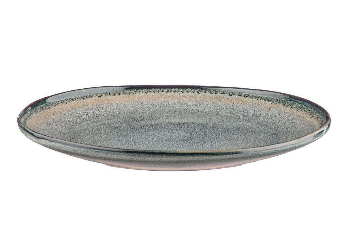 SERVIERPLATTE Genesis Ø33cm - Erde - Grau, Keramik (33/3.5/33cm) - Björn