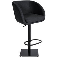 BARHOCKER Filz anthrazit - Anthrazit/Schwarz, Textil/Metall (58/88/54cm) - CLP