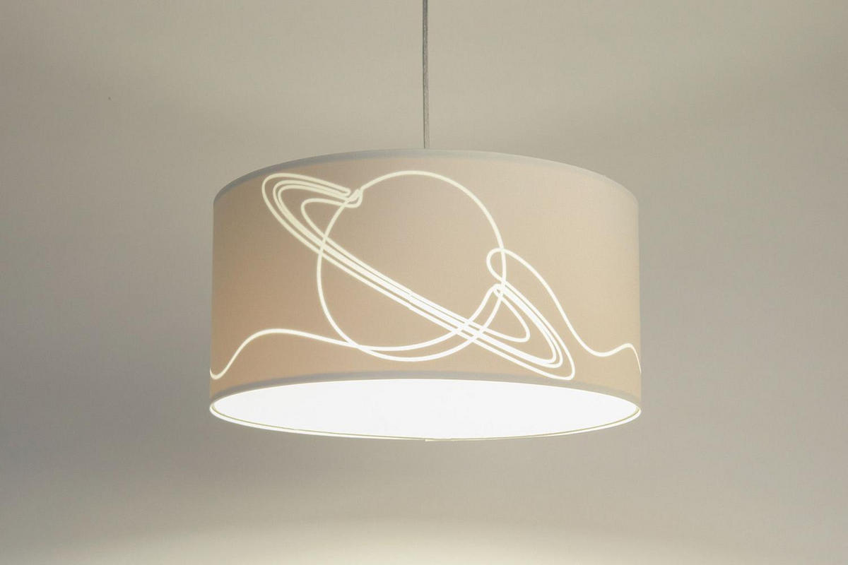 HÄNGELEUCHTE Weiß 40/90 cm - Beige/Weiß, Kunststoff (20/0.4/90cm) - ONZENO