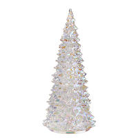DEKO-TANNE Crystal LED-Tanne - Silberfarben, Glas (13/27/13cm) - Butlers