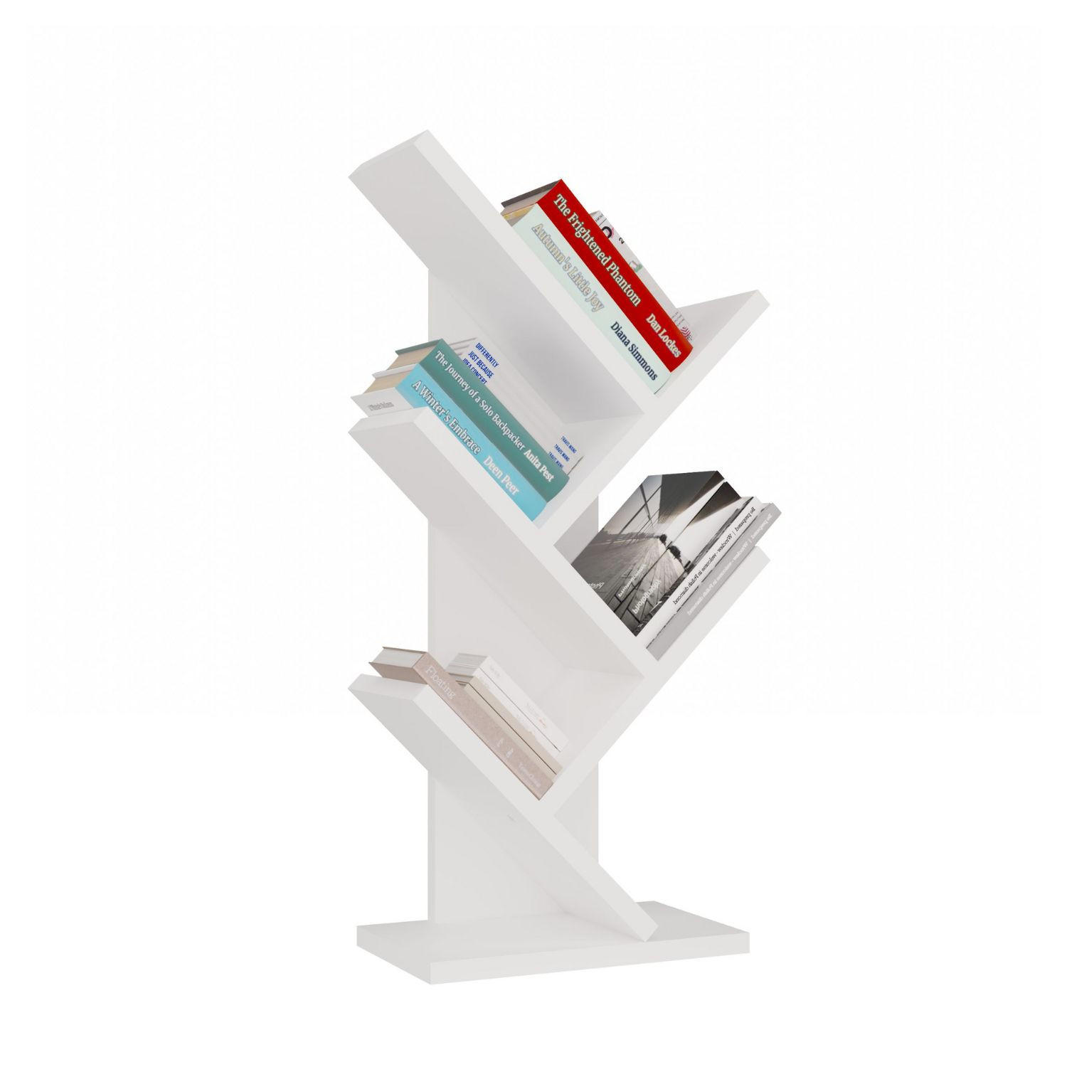 BÜCHERREGAL Bruno - Weiß, Holzwerkstoff (26.5/61/15.5cm) - kommodly
