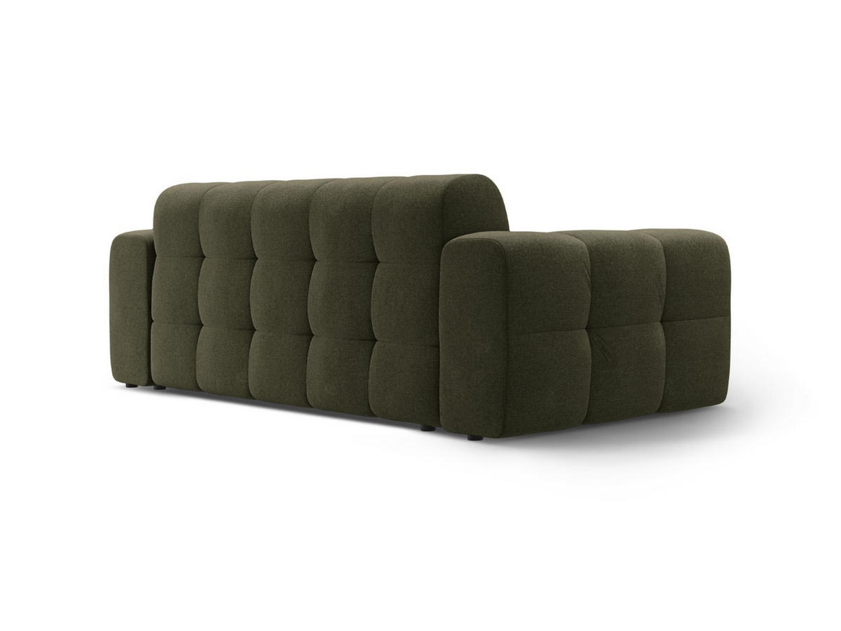 SOFA Kendal aus strukturiertem Stoff amazonasgrün 3 Sitzplätze - Waldgrün, Textil (103/79/222cm) - Micadoni