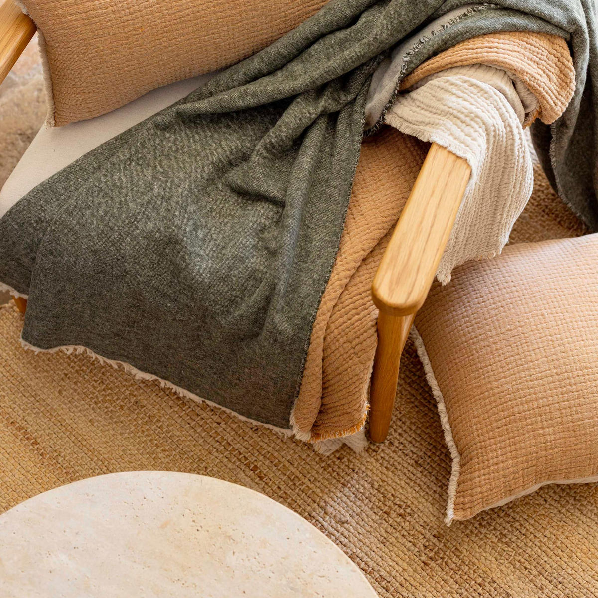 TEPPICH Jarod natur 140 x 200 cm - Naturfarben, Textil (200/140cm) - Vivaraise