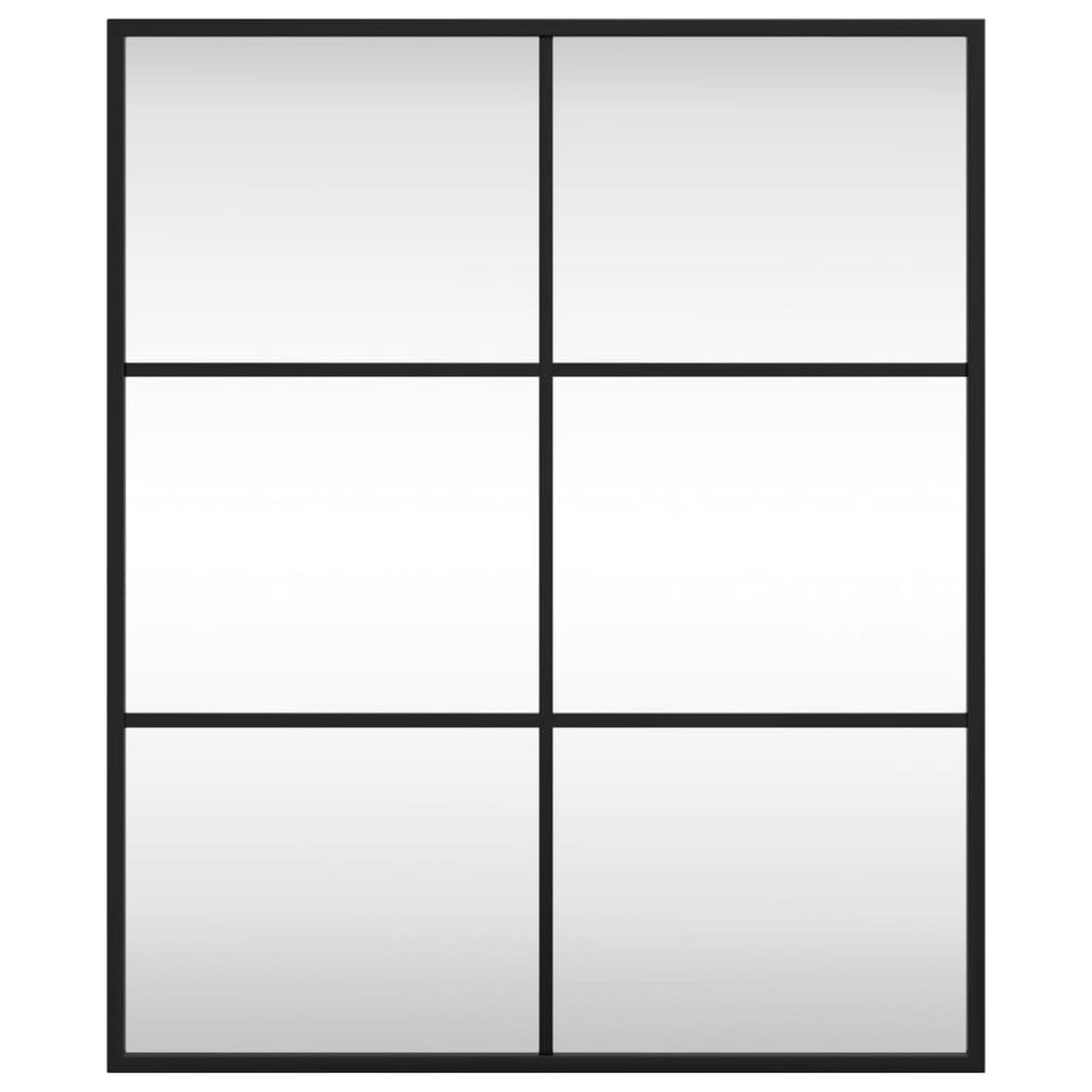 WANDSPIEGEL Schwarz 50x60 cm Rechteckig Eisen - Schwarz, Metall (50/60/60cm) - furnicato
