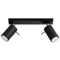 DECKENLEUCHTE Stahl Schwarz RING 2 - Schwarz, Metall (30/8/15cm)