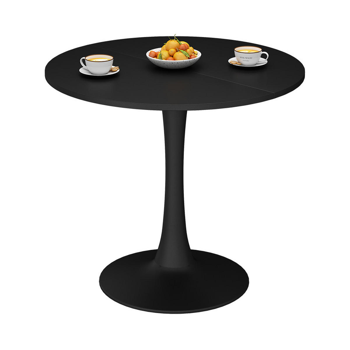 Schwarz, Holzwerkstoff (80/80/73cm) - Vicco