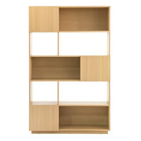 BÜCHERREGAL Borna Natur 110 cm x 174 cm - Braun, Holzwerkstoff (110/174/32cm) - Kenay Home